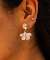 Women's White Casual Earrings