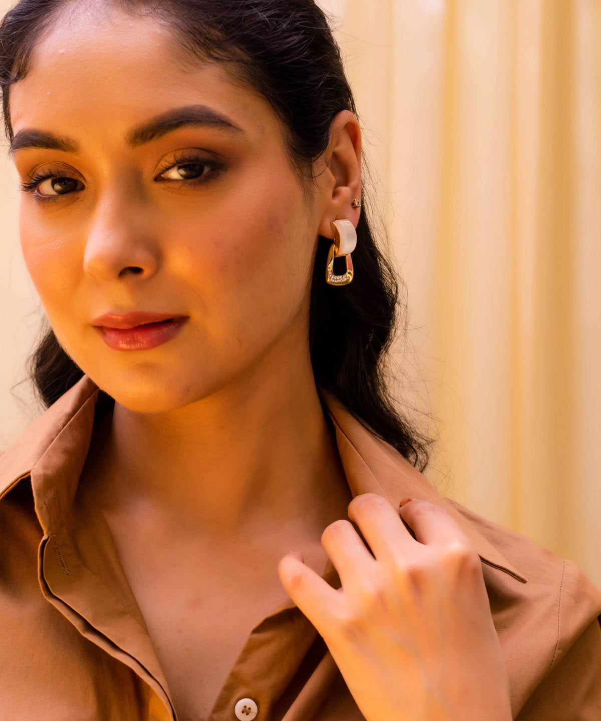 Women's Gold Casual Earrings