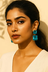 Women's Blue Casual Earrings