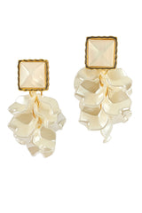 Women's White Casual Earrings