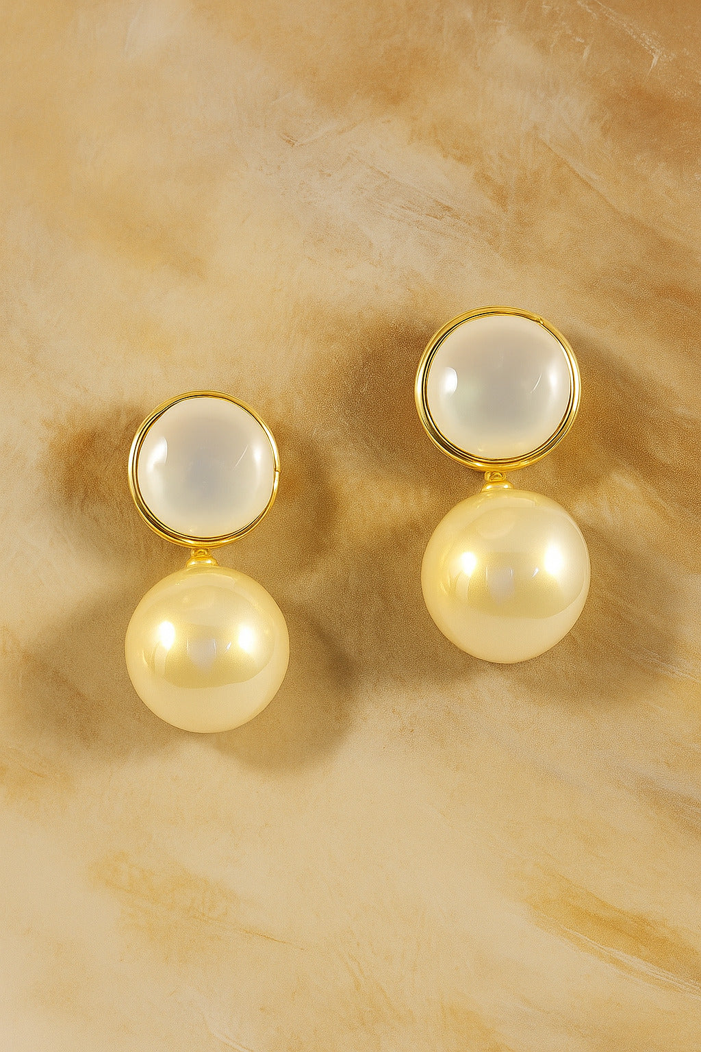Women's White Casual Earrings
