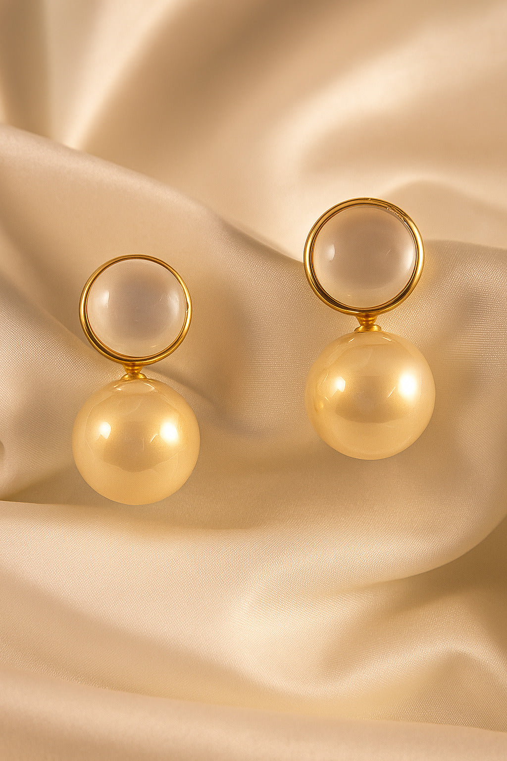 Women's White Casual Earrings