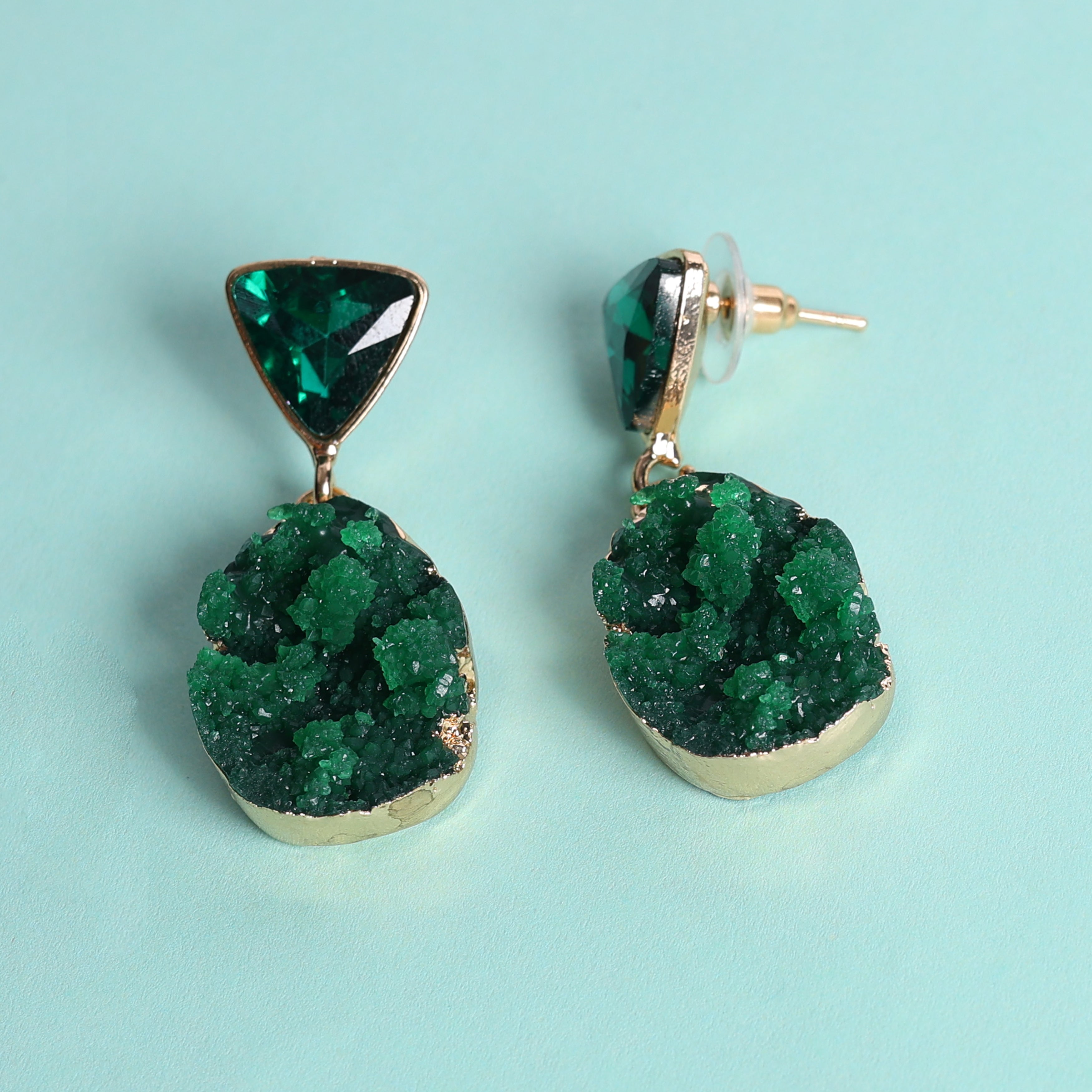 Women's Green Casual Earrings