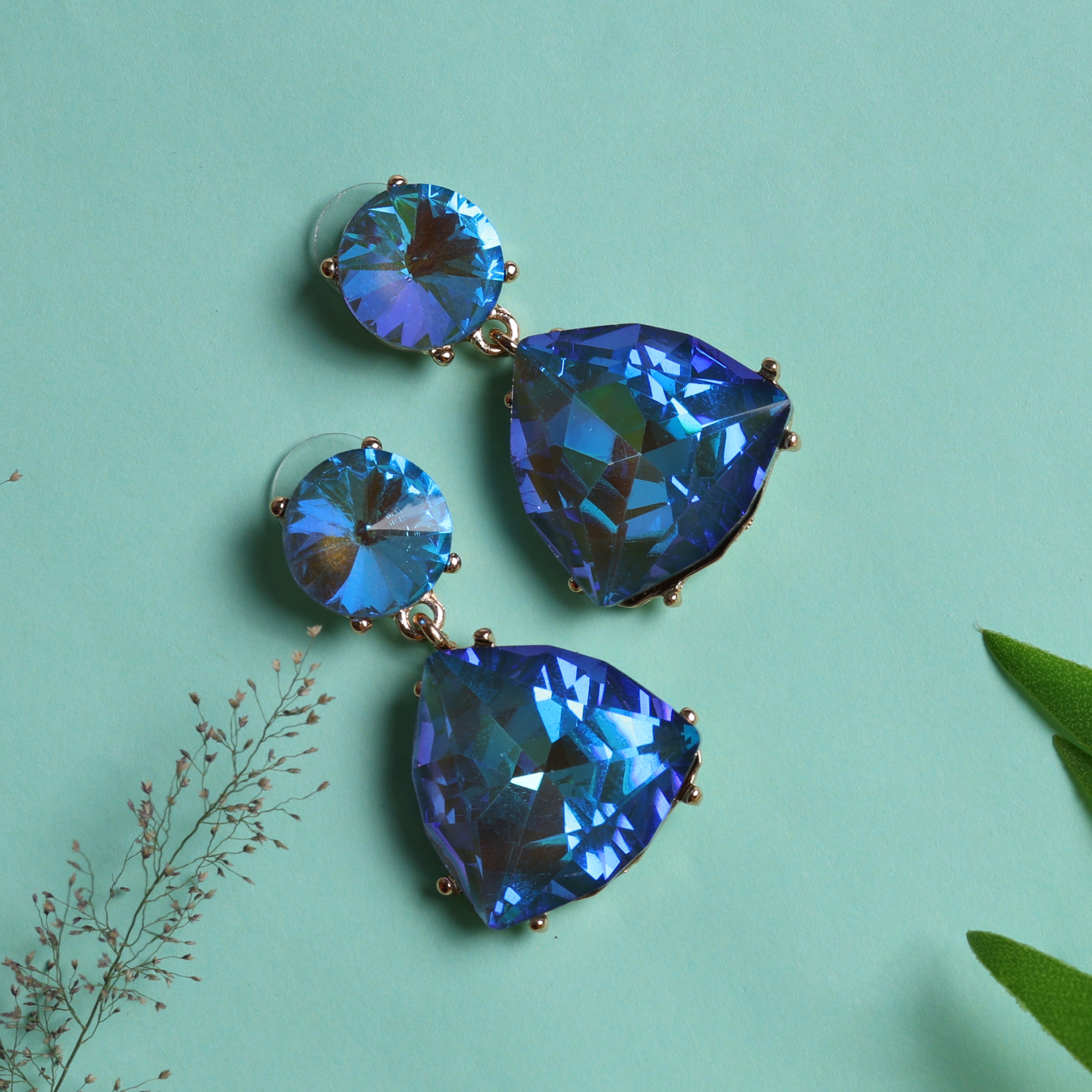 Women's Blue Casual Earrings
