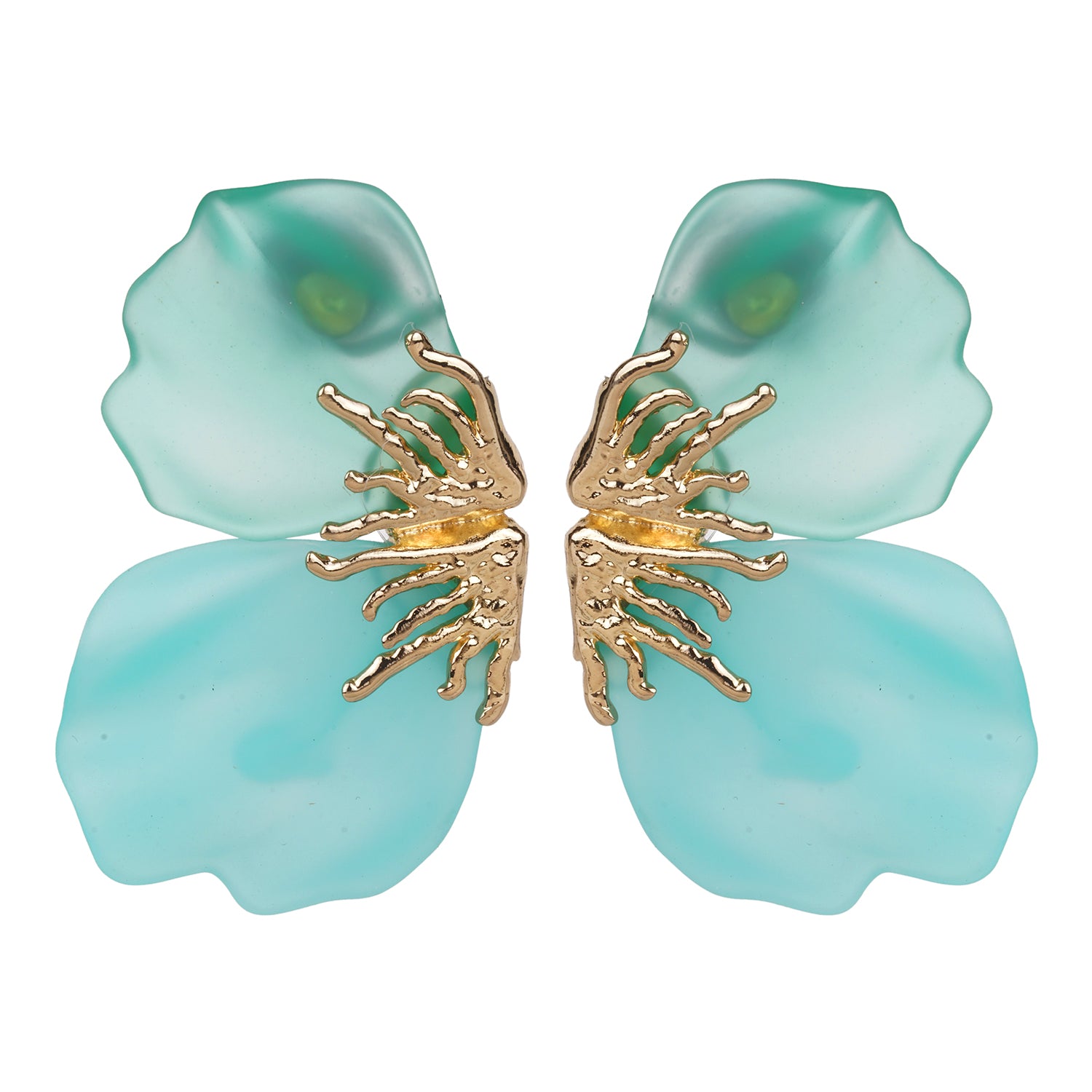 Women's Butterfly Shape Aqua Designer Earring