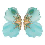Women's Butterfly Shape Aqua Designer Earring