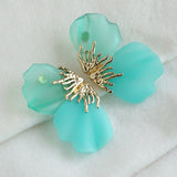 Women's Butterfly Shape Aqua Designer Earring