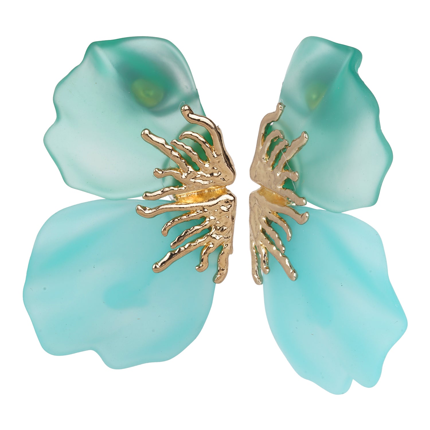 Women's Butterfly Shape Aqua Designer Earring
