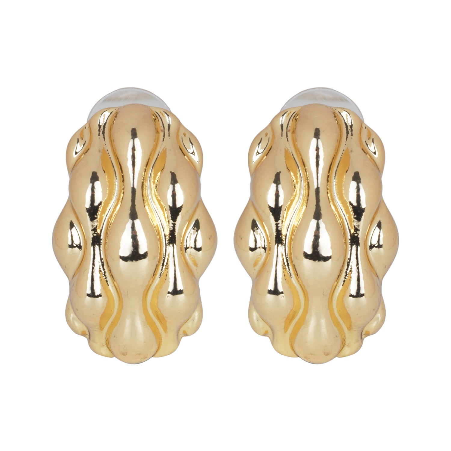 Women's Abstract Golden Stud Earing