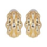 Women's Abstract Golden Stud Earing