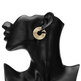 Women's Golden Flat Hoop Earring
