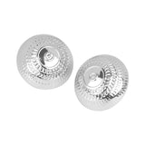 Women's Elegant Round Silver Stud Earring