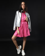 Women's Pink Casual Sleeveless Dress