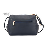 Women's Navy Blue Casual Solid Sling Bag
