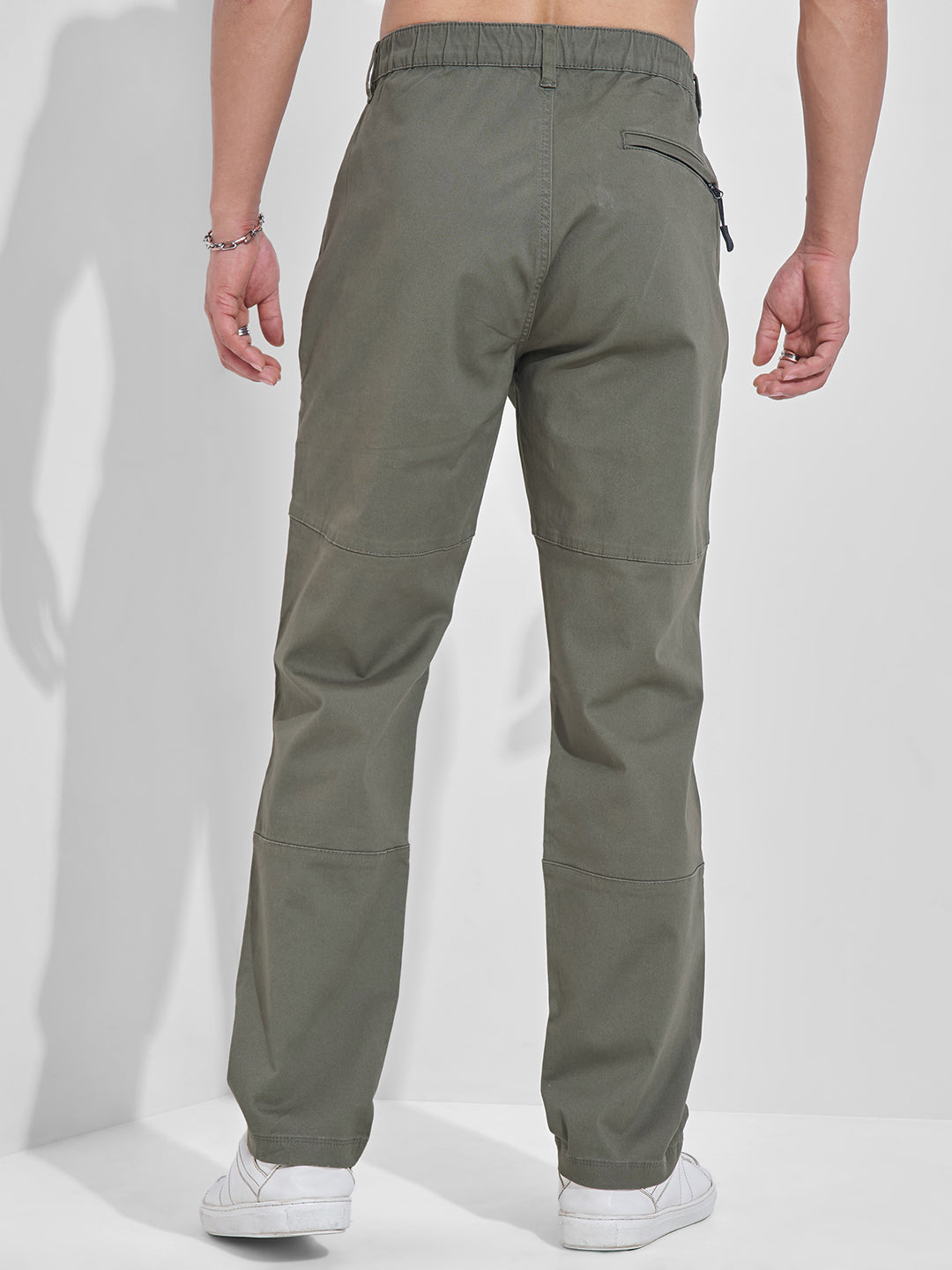 Men's Tea Leaf Straight Fit Mid-Rise Trouser