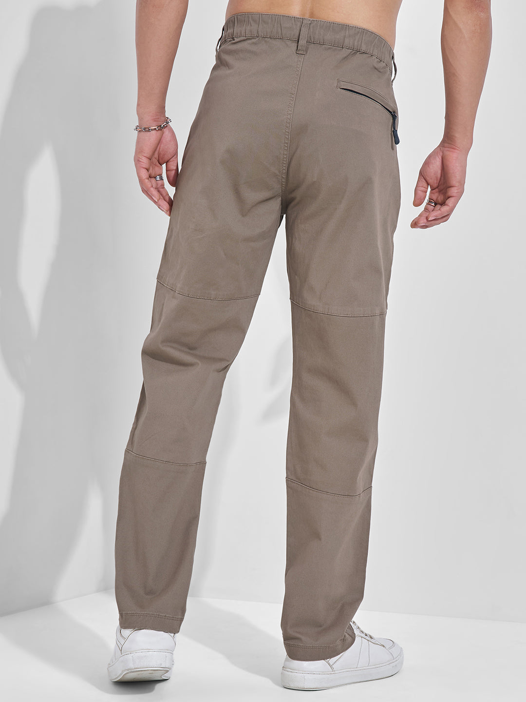 Men's Fossil Straight Fit Mid-Rise Cotton Trouser