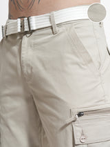 Men's Feather Grey Relaxed Cargo Trouser