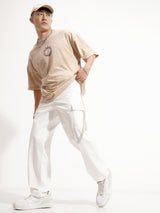Men's Cloud Dancer Straight Fit Elasticated Cargo Trouser