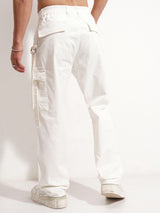 Men's Cloud Dancer Straight Fit Elasticated Cargo Trouser