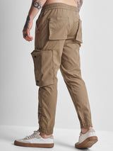 Men's Malt Ball Straight Fit Elasticated Pull Up Cargo Trouser