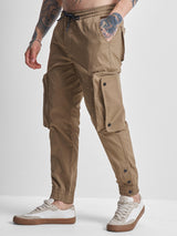 Men's Malt Ball Straight Fit Elasticated Pull Up Cargo Trouser