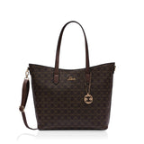 Women's Brown Casual Printed Tote Bag
