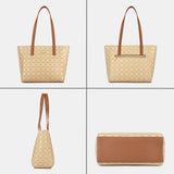 Women's Beige Casual Printed Tote Bag