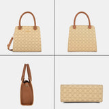 Women's Beige Casual Printed Satchel