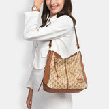 Women's Beige Casual Printed Hobo Bag