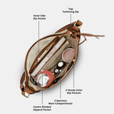 Women's Beige Casual Printed Hobo Bag