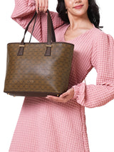 Women's Khaki Work Printed Tote Bag