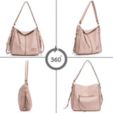 Women's Pink Casual Printed Hobo Bag
