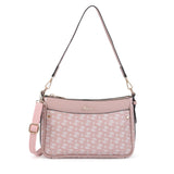 Women's Pink Casual Printed Hobo Bag