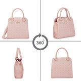 Women's Pink Casual Printed Satchel