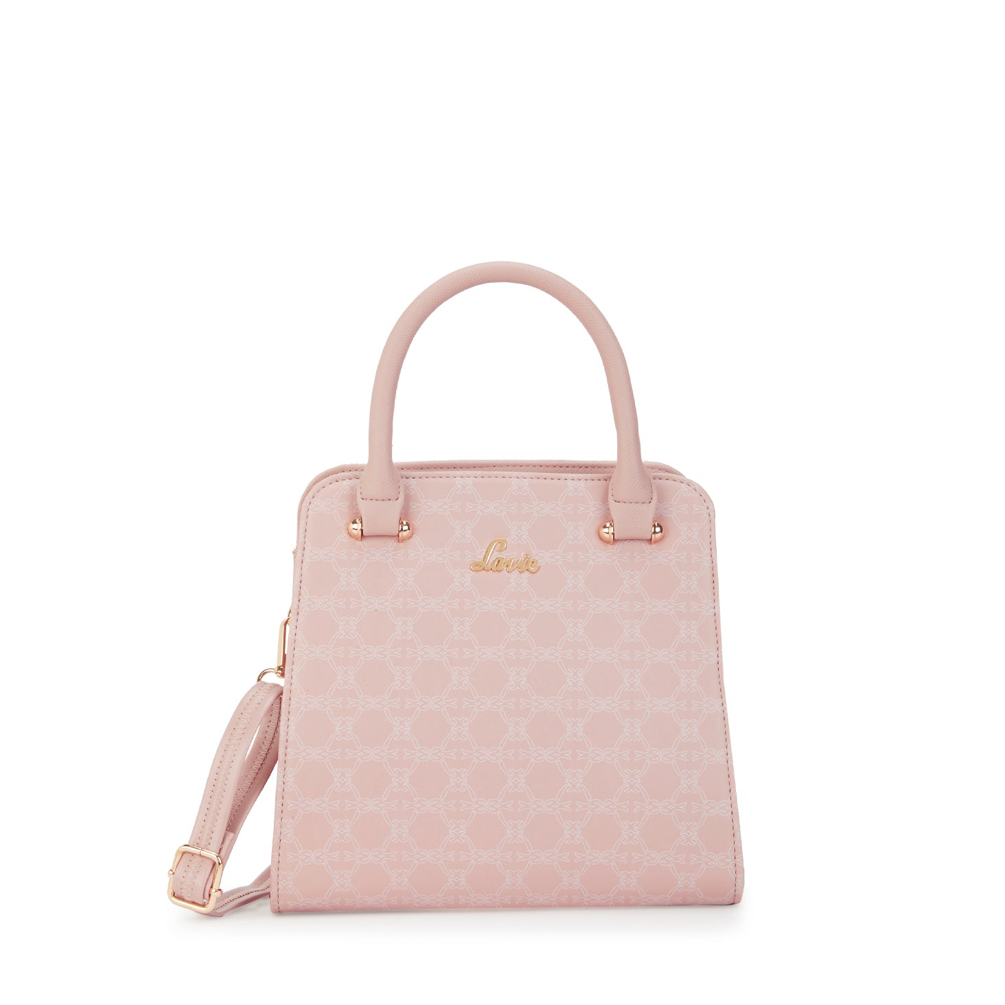 Women's Pink Casual Printed Satchel