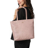 Women's Pink Casual Printed Tote Bag