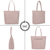 Women's Pink Casual Printed Tote Bag