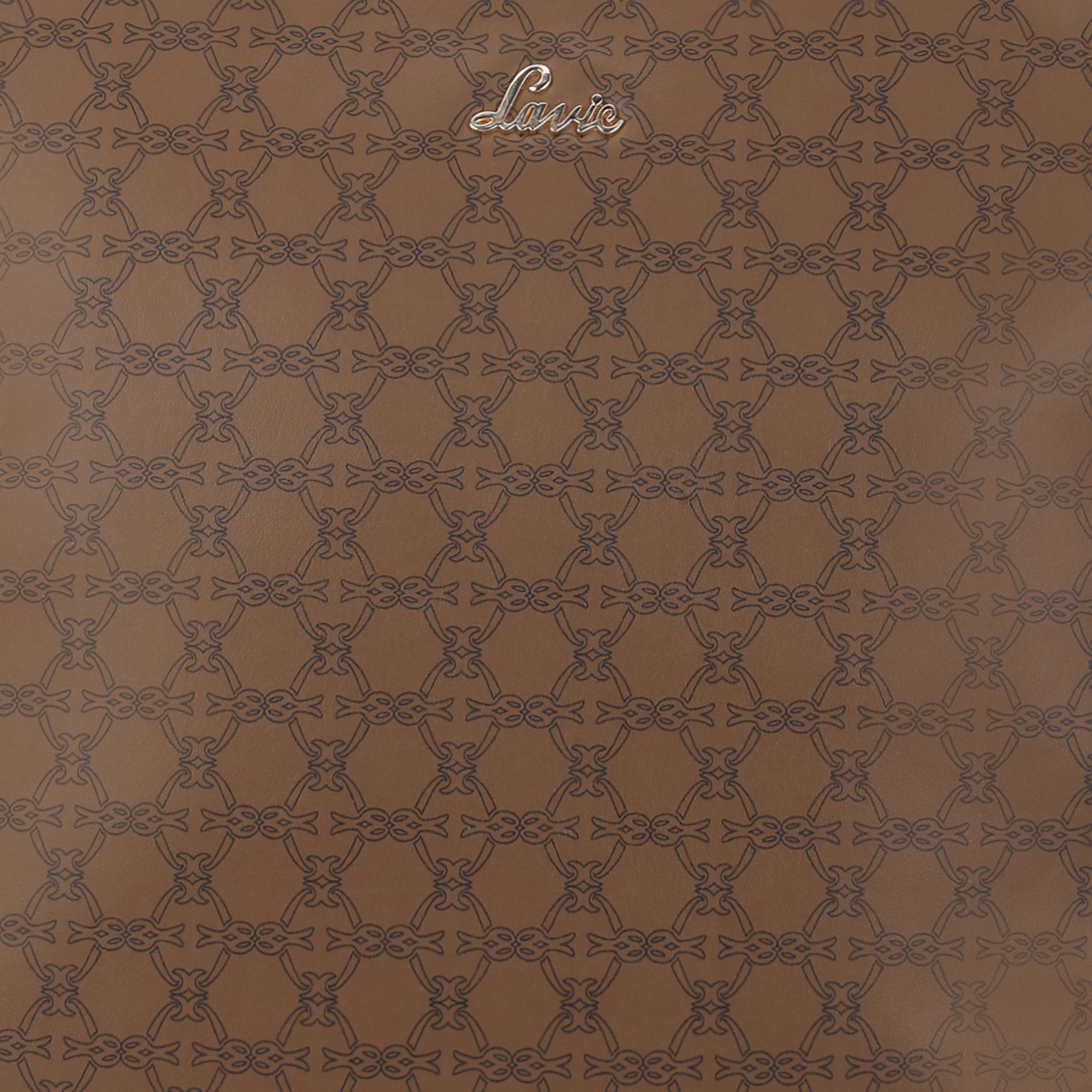 Women's Khaki Casual Printed Tote Bag