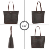 Women's Brown Casual Printed Tote Bag