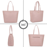 Women's Pink Casual Printed Tote Bag
