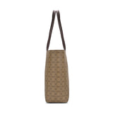 Women's Khaki Casual Printed Tote Bag