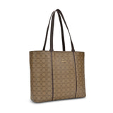 Women's Khaki Casual Printed Tote Bag