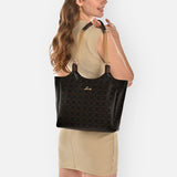 Women's Brown Casual Printed Tote Bag