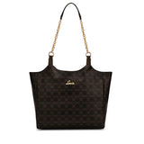 Women's Brown Casual Printed Tote Bag