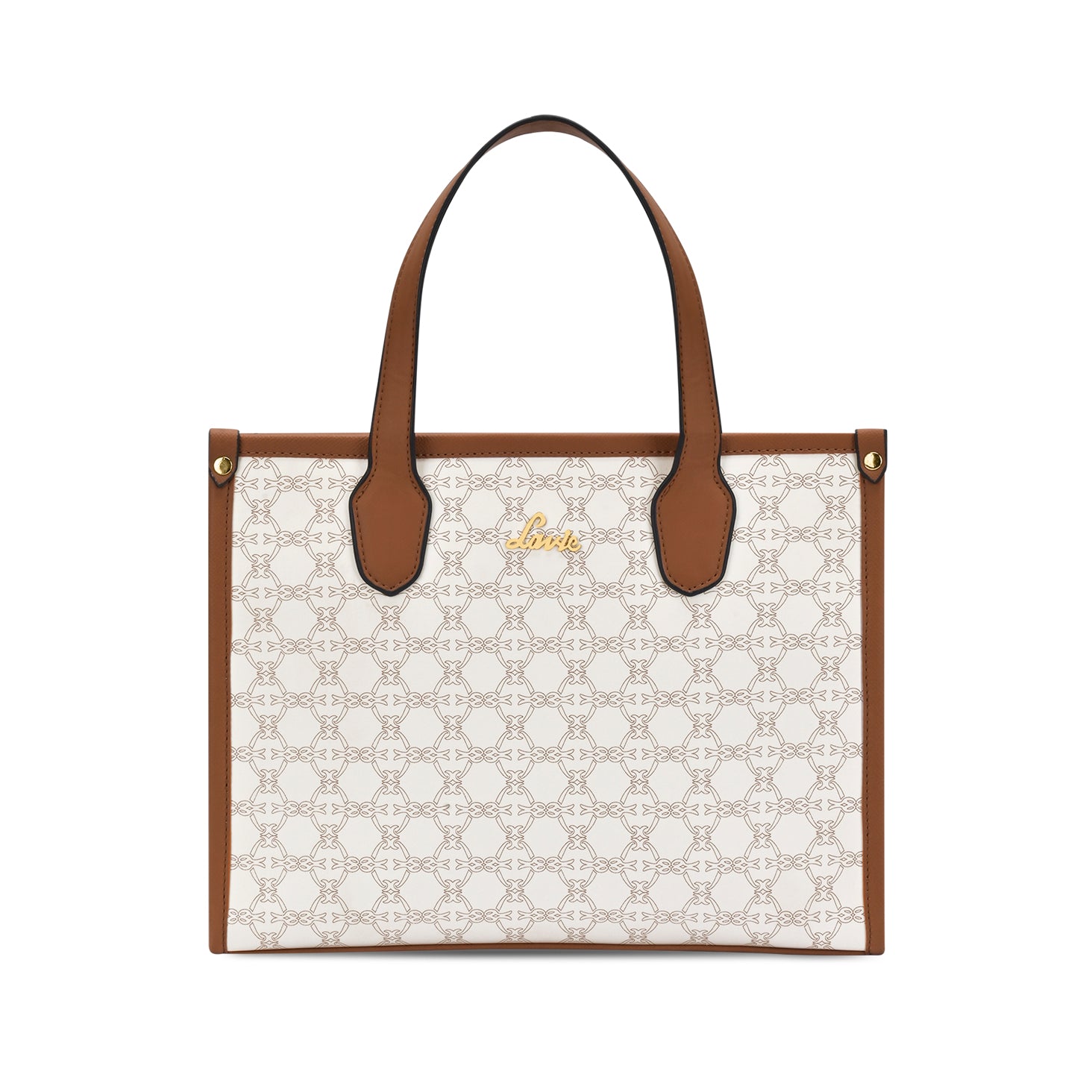 Women's White Casual Printed Satchel