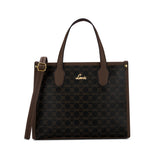 Women's Brown Casual Printed Satchel
