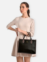 Women's Brown Casual Printed Satchel