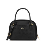 Women's Black Casual Printed Satchel