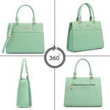 Women's Green Casual Solid Satchel