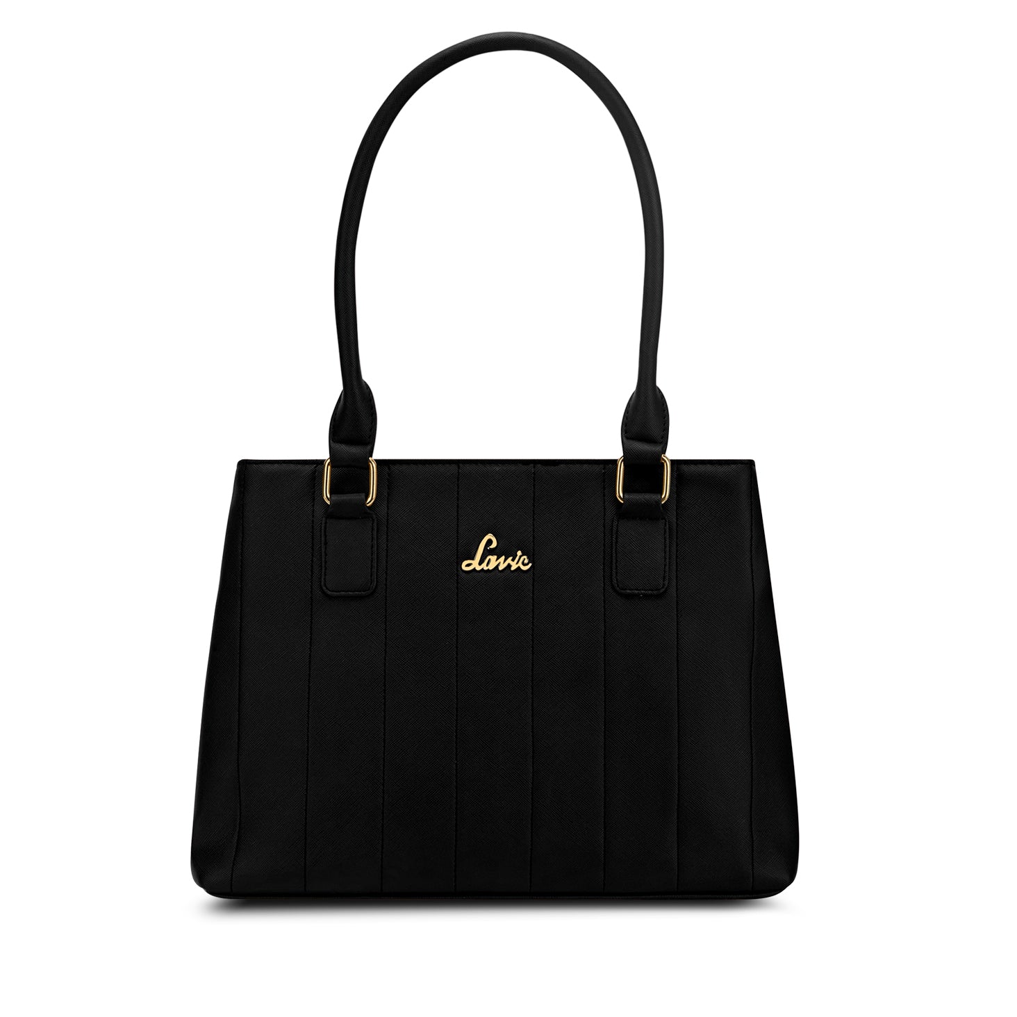 Women's Black Casual Solid Satchel